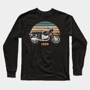 1969 R75-5 Vintage Motorcycle Design Long Sleeve T-Shirt